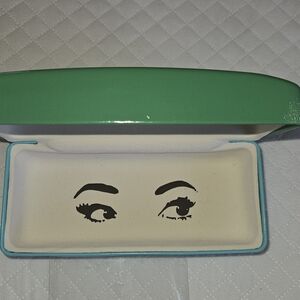 Kate Spade New York Hard Shell Eyeglass Case - Green & Turquoise